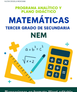 Matemáticas - Programa Analítico y Plano Didáctico - Tercer Grado de Secundaria