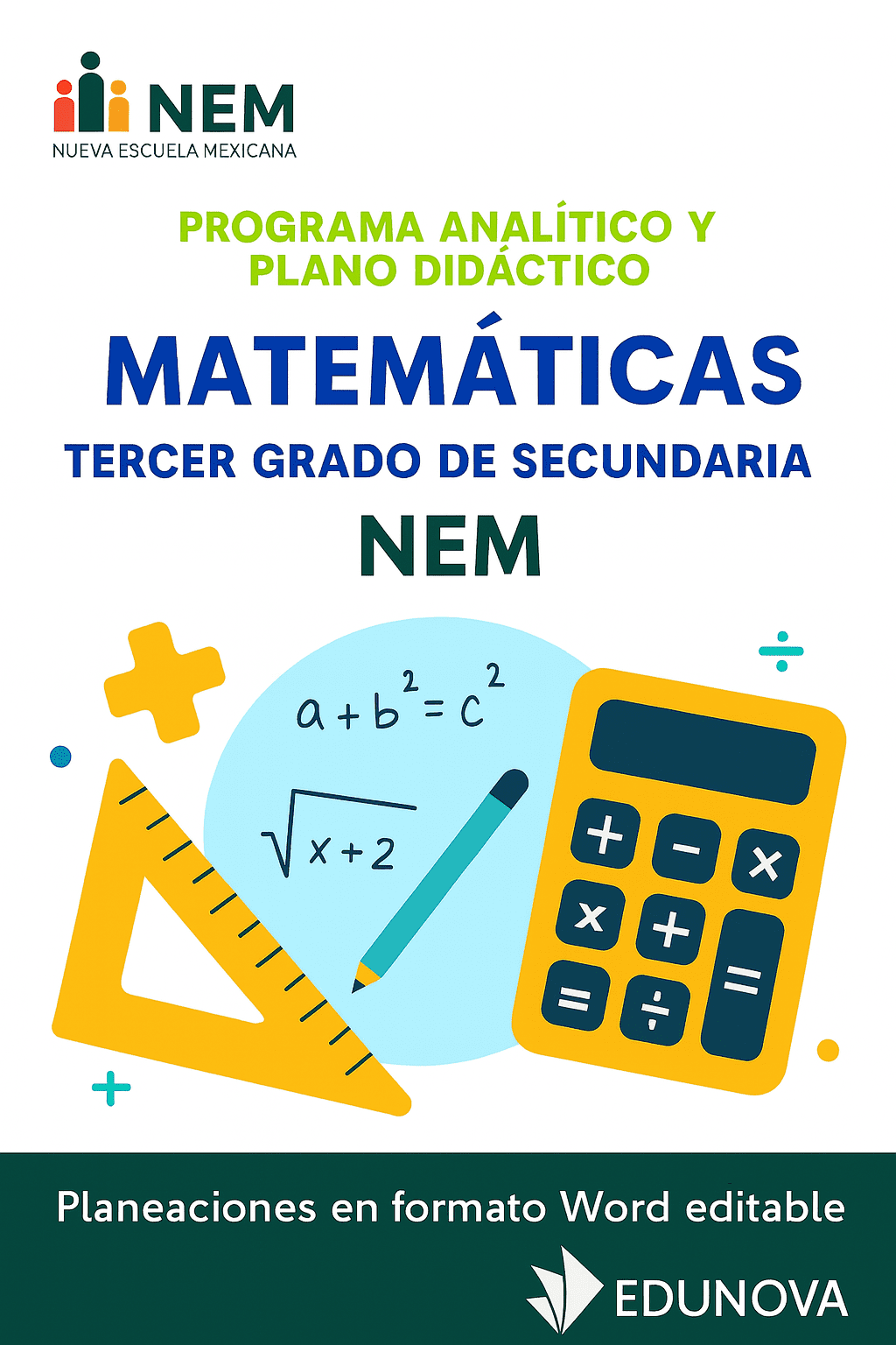 Matemáticas - Programa Analítico y Plano Didáctico - Tercer Grado de Secundaria 1 Matemáticas - Programa Analítico y Plano Didáctico - Tercer Grado de Secundaria