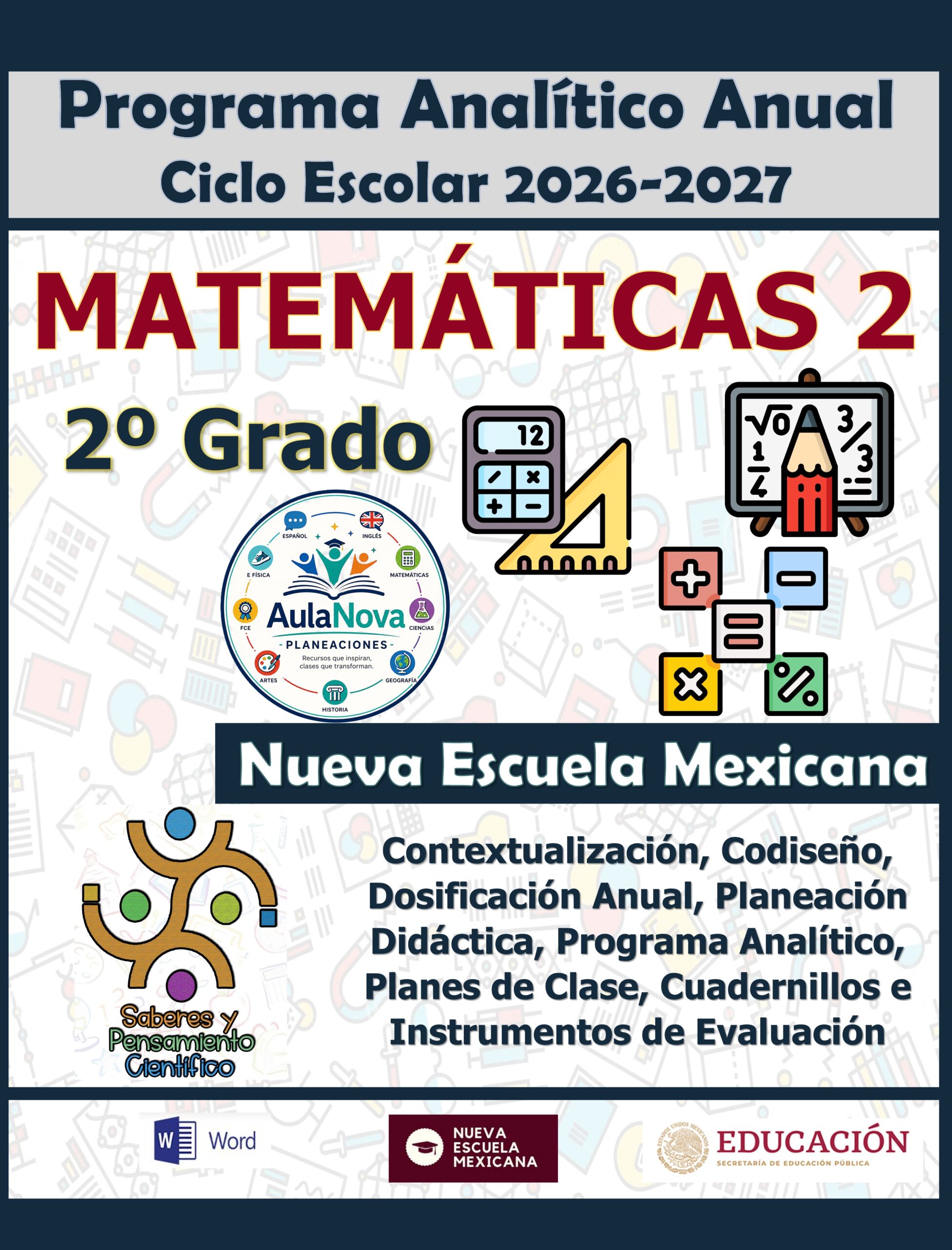 Programa Analítico Anual MATEMÁTICAS 2, Secundaria 2º (Ciclo Escolar 2026 – 2027) 1 Programa Analítico Anual MATEMÁTICAS 2, Secundaria 2º (Ciclo Escolar 2026 – 2027)