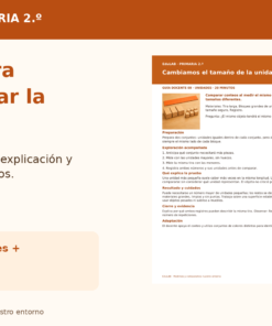 Medimos y Comparamos Nuestro Entorno | 2.º de Primaria | 20 Experiencias con Fichas, Guías, Word, PowerPoint y Portal HTML 10 Medimos Nuestro Entorno Promocional 03