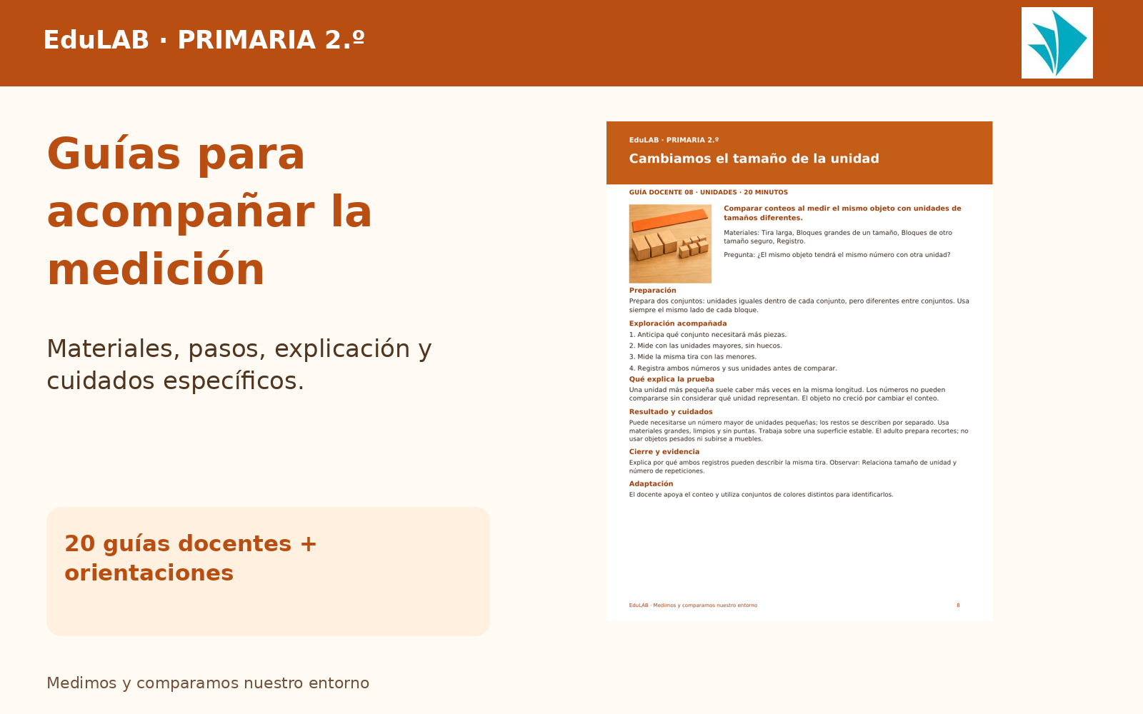 Medimos y Comparamos Nuestro Entorno | 2.º de Primaria | 20 Experiencias con Fichas, Guías, Word, PowerPoint y Portal HTML 4 Medimos y Comparamos Nuestro Entorno | 2.º de Primaria | 20 Experiencias con Fichas, Guías, Word, PowerPoint y Portal HTML - Imagen 4