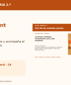 Medimos y Comparamos Nuestro Entorno | 2.º de Primaria | 20 Experiencias con Fichas, Guías, Word, PowerPoint y Portal HTML 12 Medimos Nuestro Entorno Promocional 05