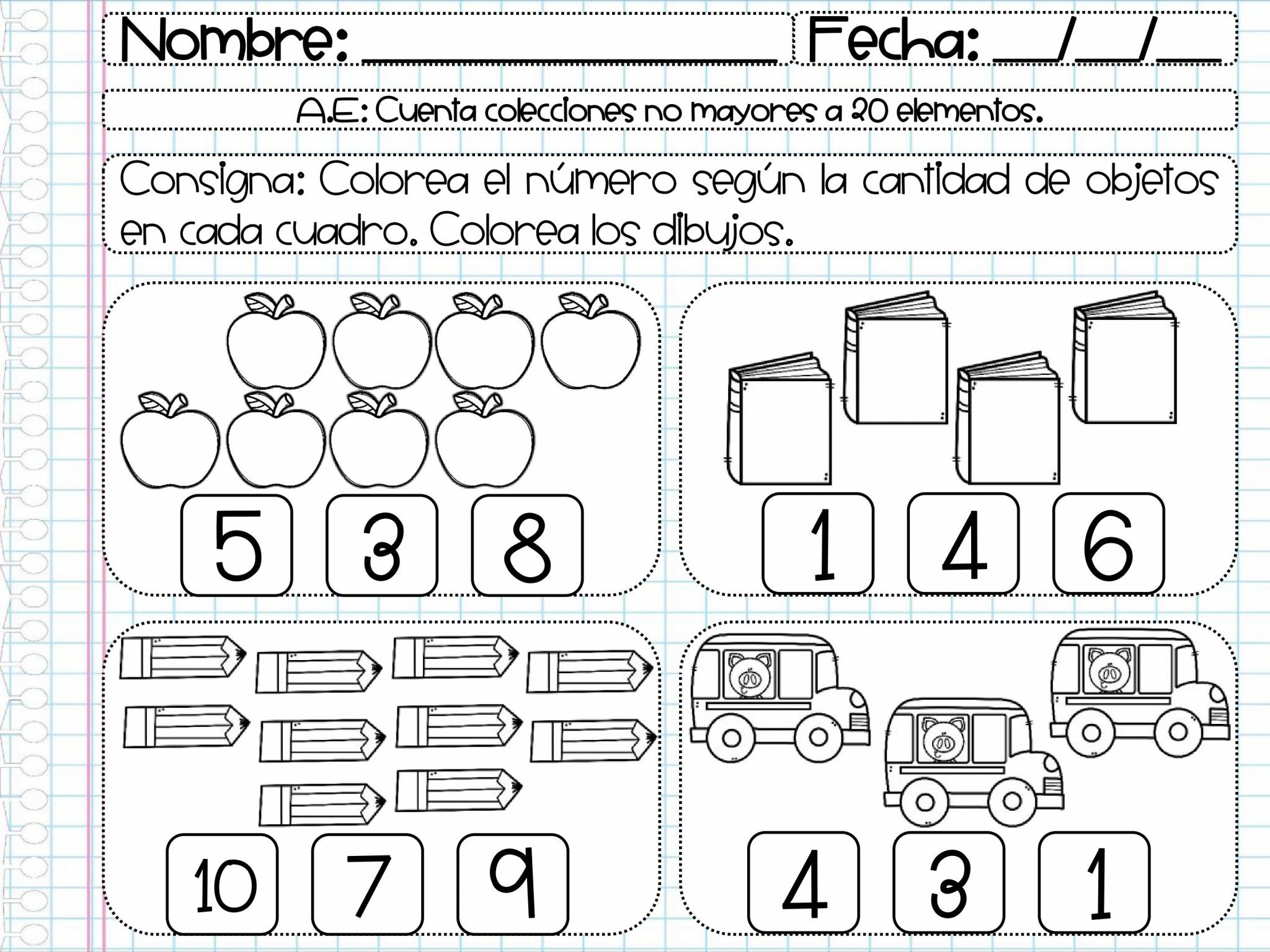 Mi Cuaderno de Tareas Preescolar 3º Grado 01