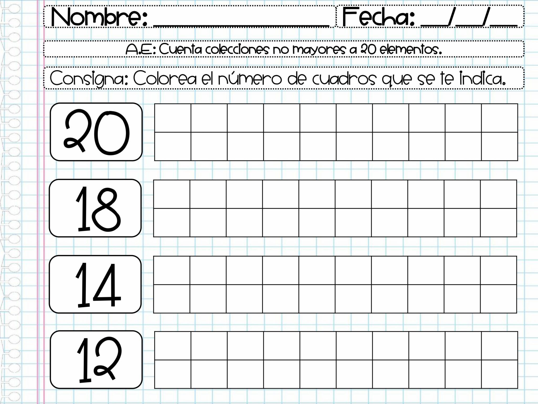 Mi Cuaderno de Tareas Preescolar 3º Grado 03