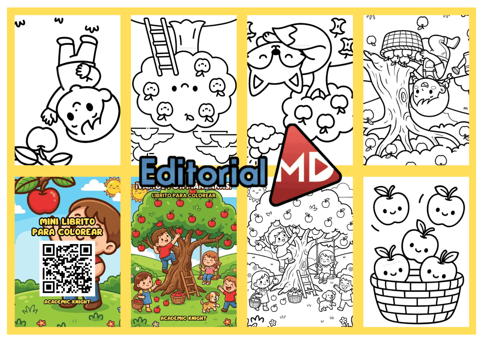Libritos Rit Pack de 20 Mini Libritos Para Colorear