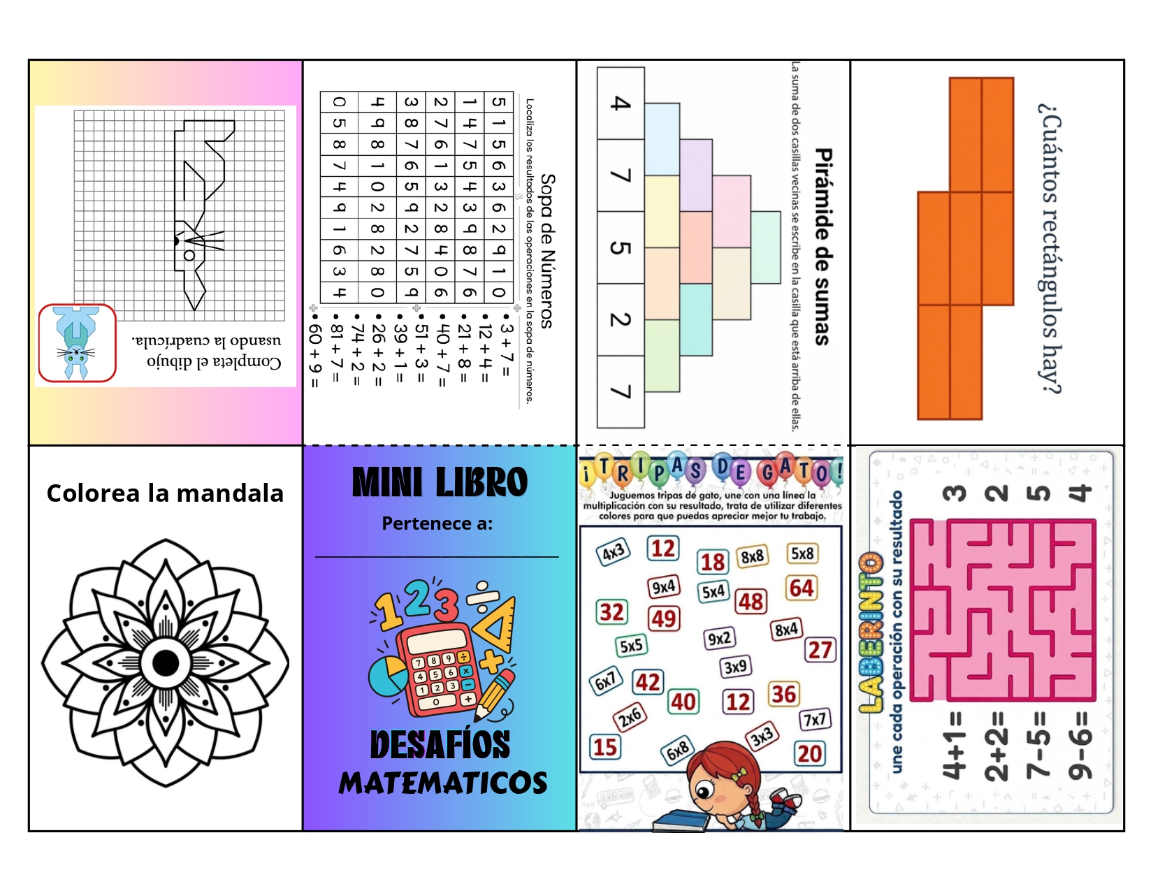 MINI LIBRO DE DESAFIOS MATEMATICOS 3 MINI LIBRO DE DESAFIOS MATEMATICOS - Imagen 3
