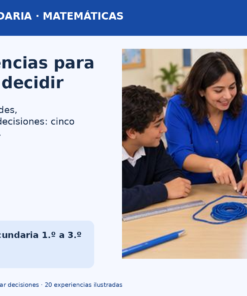 Modelos matemáticos para tomar decisiones | Matemáticas, secundaria 1.º a 3.º | 20 experiencias, fichas y recursos editables 8 Modelos para Decidir Promocional 01