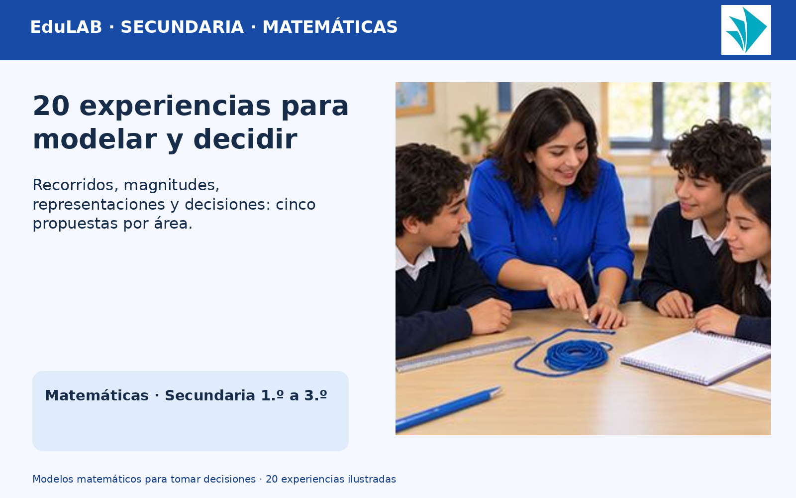 Modelos matemáticos para tomar decisiones | Matemáticas, secundaria 1.º a 3.º | 20 experiencias, fichas y recursos editables 2 Modelos matemáticos para tomar decisiones | Matemáticas, secundaria 1.º a 3.º | 20 experiencias, fichas y recursos editables - Imagen 2