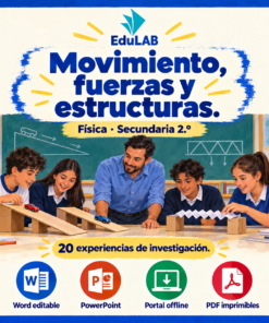 Movimiento, fuerzas y estructuras | Física Secundaria 2.º | 20 experiencias y 49 recursos