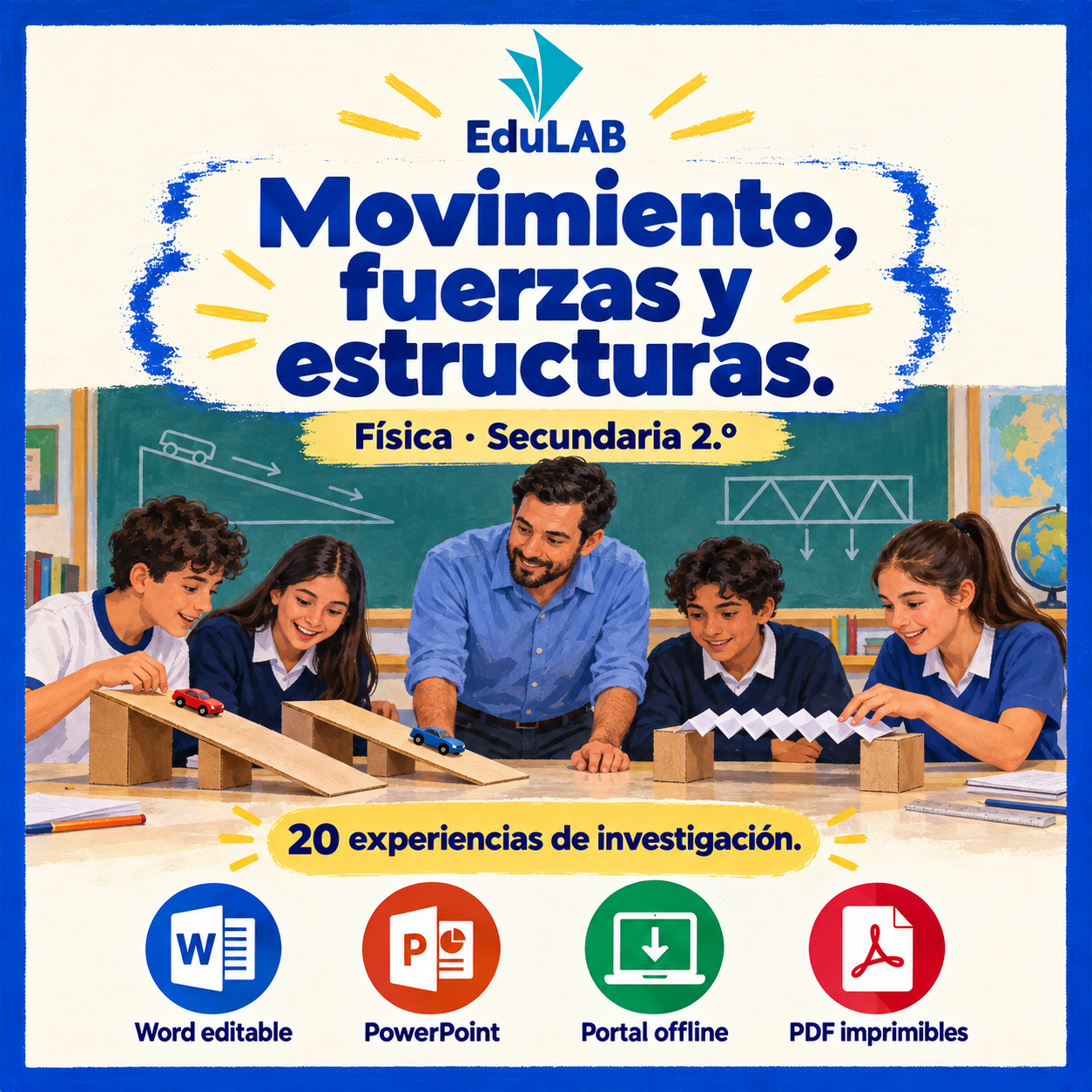 Movimiento, fuerzas y estructuras | Física Secundaria 2.º | 20 experiencias y 49 recursos 1 Movimiento, fuerzas y estructuras | Física Secundaria 2.º | 20 experiencias y 49 recursos