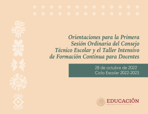orientaciones primera sesion cte 2022