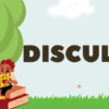 Reforzadores de Palabras importantes 3 Un niño sentado junto a un árbol sobre una pila de libros, leyendo, con la palabra