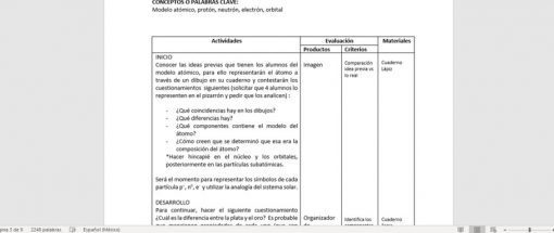 planeacion anual quimica secundaria