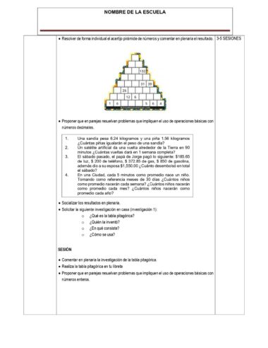 PLANEACION MATEMATICAS TERCER GRADO DE SECUNDARIA - Image 5