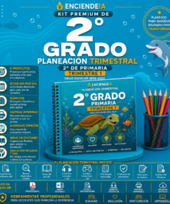 Planeación Trimestral Premium 2.º de Primaria | Trimestre 1 | NEM 2026-2027 | Word Editable + PDF + Audios + Juegos Interactivos