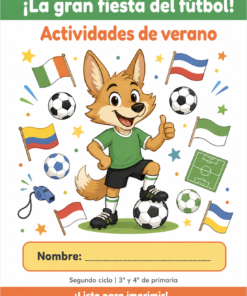 La Gran Fiesta del Fútbol: Cuaderno de Actividades de Verano para Primaria ( 20 Páginas )