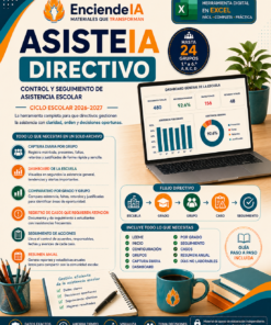 ASISTEIA DIRECTIVO | Control y Seguimiento de Asistencia Escolar en Excel