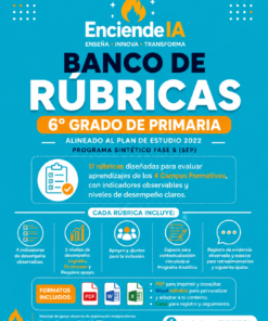 Banco de Rúbricas 6.º Grado de Primaria | Plan de Estudio 2022 y Programa Sintético Fase 5