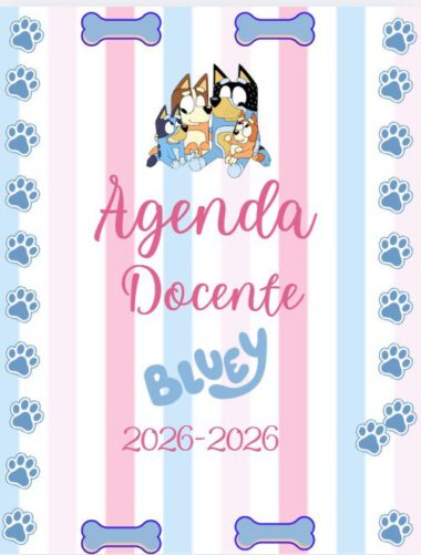 ✨📘 ¡Organiza tu ciclo escolar con diversión! 📘✨ La Agenda Temática Bluey 2025 está diseñada especialmente para maestras y docentes que buscan planear, registrar y organizar todo el año escolar de forma práctica, atractiva y con un diseño adorable. Incluye portadas, calendarios, planeadores, registros y mucho más, todo con un estilo divertido inspirado en Bluey. 🐾