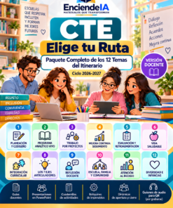 CTE Docente Elige tu Ruta 2026-2027 | 12 Temas para Preescolar, Primaria y Secundaria