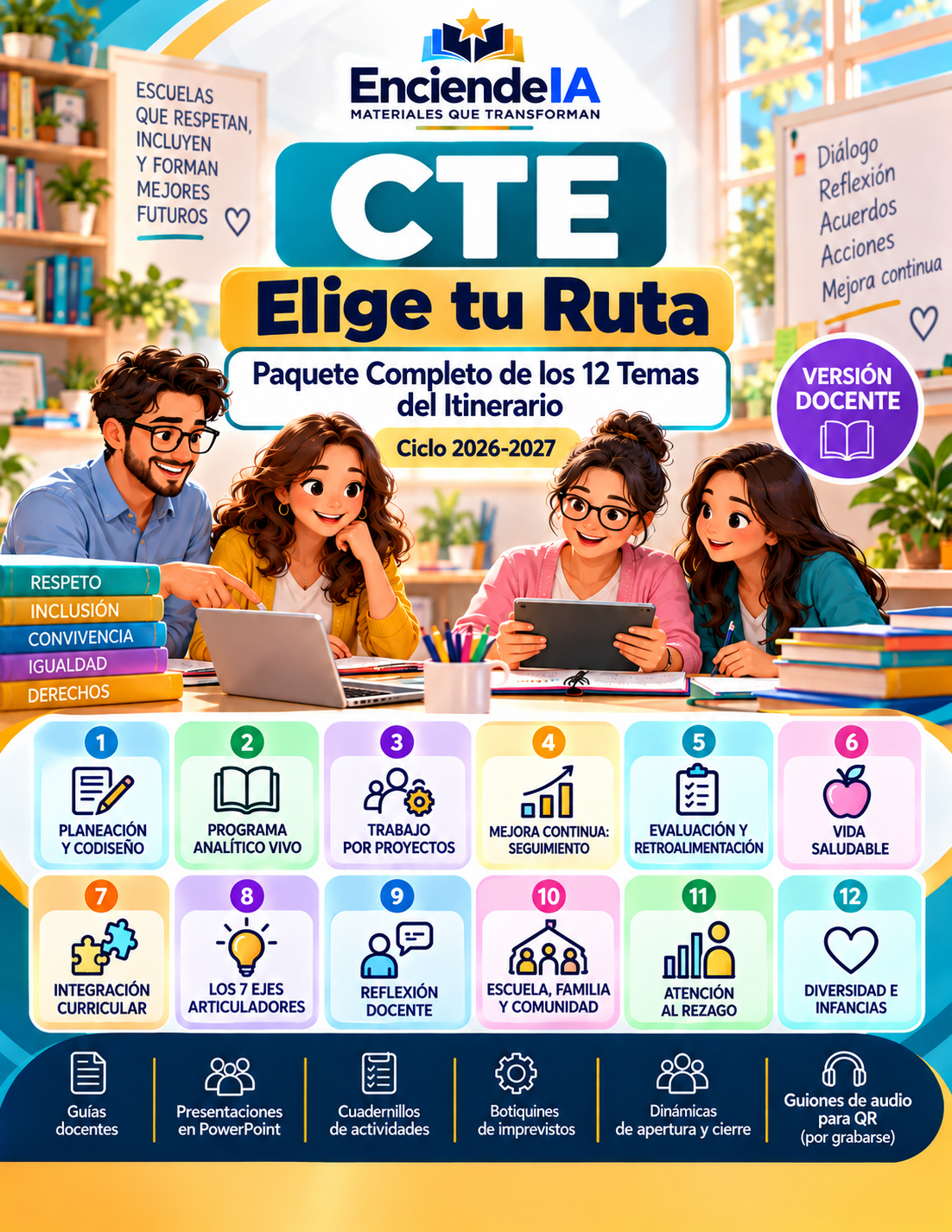 CTE Docente Elige tu Ruta 2026-2027 | 12 Temas para Preescolar, Primaria y Secundaria 1 CTE Docente Elige tu Ruta 2026-2027 | 12 Temas para Preescolar, Primaria y Secundaria