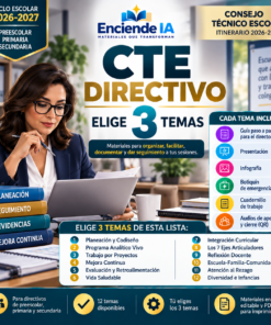 CTE Directivo 2026-2027 | Elige 3 Temas con Materiales Editables
