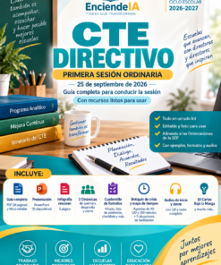 CTE Directivo Primera Sesión Ordinaria Septiembre 2026 PARA EDUCACION BASICA + 3 REGALOS
