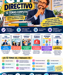 CTE Directivo 2026-2027 | Elige tu Ruta – 12 Temas, Presentaciones, Cuadernillos, Herramientas y Audios QR