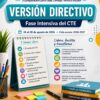 CTE FASE INTENSIVA 2026–2027 | VERSIÓN DIRECTIVO | Guía + Presentación + Audio + 7 Cartas + Consultas Oficiales