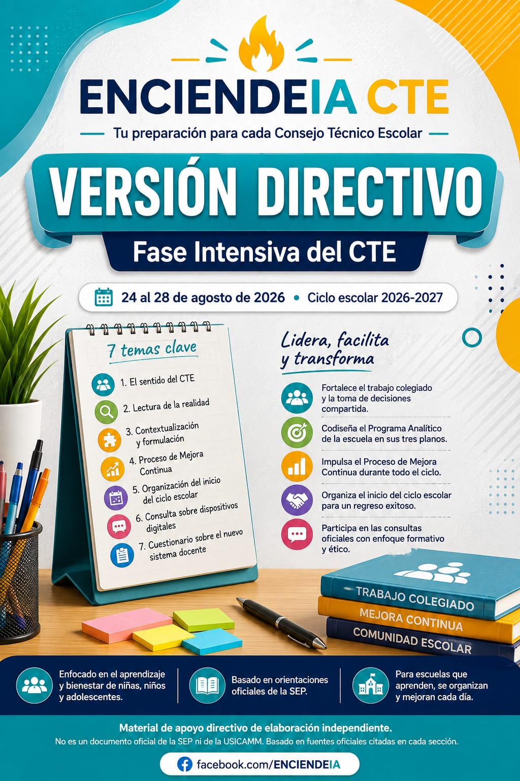 CTE FASE INTENSIVA 2026–2027 | VERSIÓN DIRECTIVO | Guía + Presentación + Audio + 7 Cartas + Consultas Oficiales 1 CTE FASE INTENSIVA 2026–2027 | VERSIÓN DIRECTIVO | Guía + Presentación + Audio + 7 Cartas + Consultas Oficiales