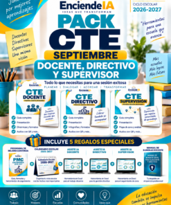 PACK CTE SEPTIEMBRE 2026 | Docente, Directivo y Supervisor | Guías, Presentaciones Editables, Dinámicas y Herramientas Digitales