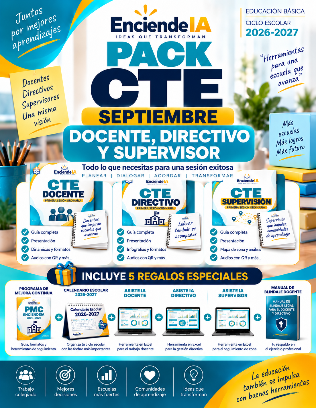 PACK CTE SEPTIEMBRE 2026 | Docente, Directivo y Supervisor | Guías, Presentaciones Editables, Dinámicas y Herramientas Digitales 1 PACK CTE SEPTIEMBRE 2026 | Docente, Directivo y Supervisor | Guías, Presentaciones Editables, Dinámicas y Herramientas Digitales