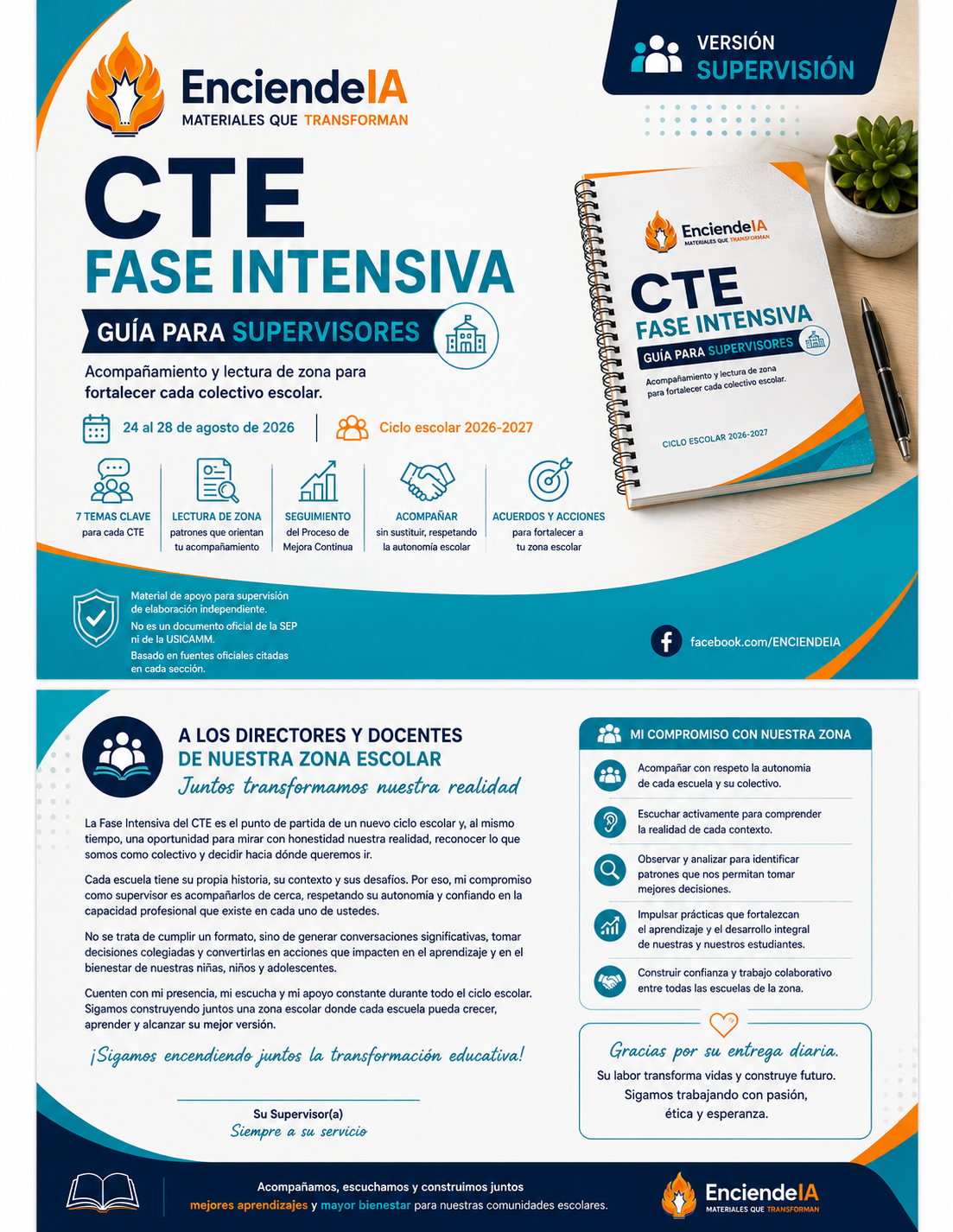 CTE Fase Intensiva 2026-2027 | Kit Profesional para Supervisores | Guía + Presentación + Audio 1 CTE Fase Intensiva 2026-2027 | Kit Profesional para Supervisores | Guía + Presentación + Audio