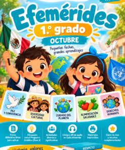 Efemérides de Octubre · 1.º Grado | Actividades, Cuentos Narrados e Imprimibles