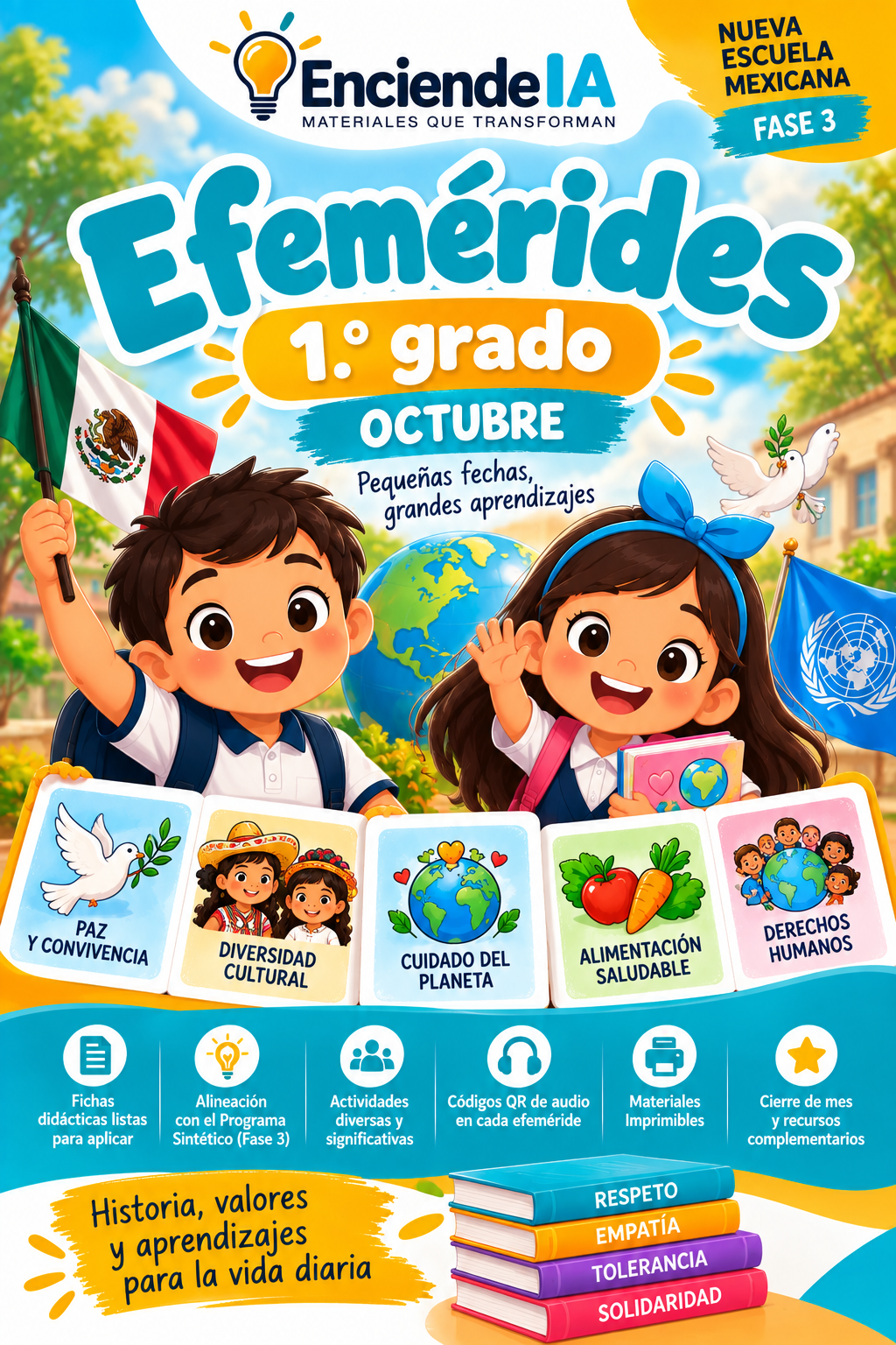 Efemérides de Octubre · 1.º Grado | Actividades, Cuentos Narrados e Imprimibles 1 Efemérides de Octubre · 1.º Grado | Actividades, Cuentos Narrados e Imprimibles