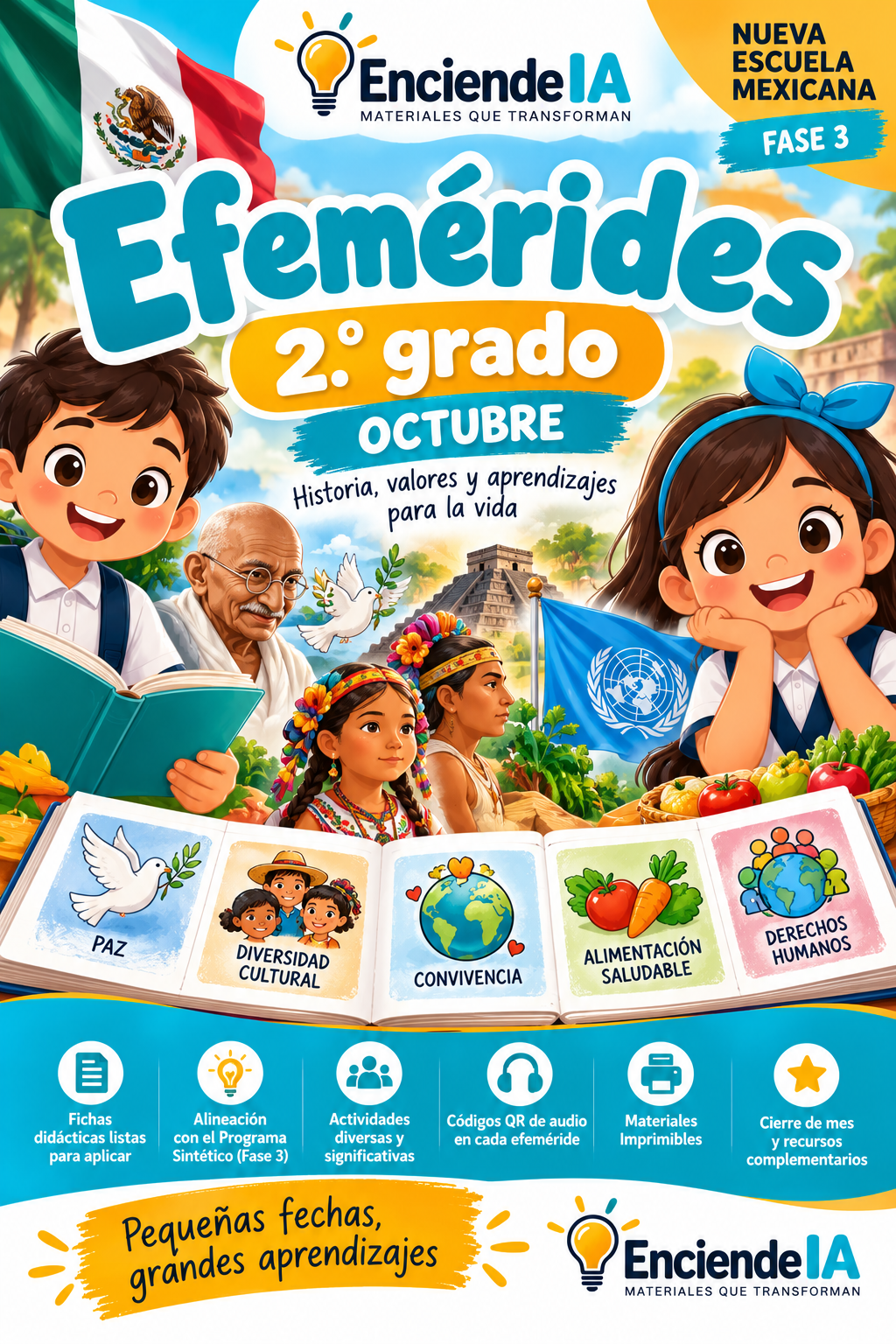 Efemérides de Octubre – Segundo Grado | NEM Fase 3 1 Efemérides de Octubre – Segundo Grado | NEM Fase 3