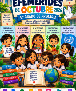 Efemérides de Octubre – Cuarto Grado | NEM Fase 4