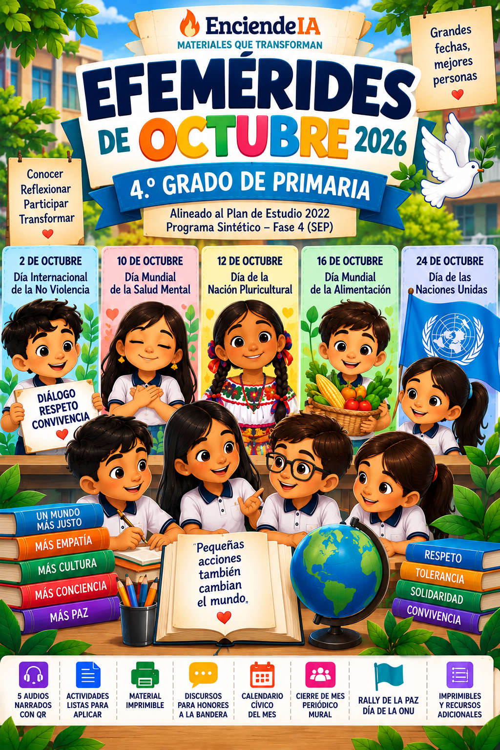 Efemérides de Octubre – Cuarto Grado | NEM Fase 4 1 Efemérides de Octubre – Cuarto Grado | NEM Fase 4
