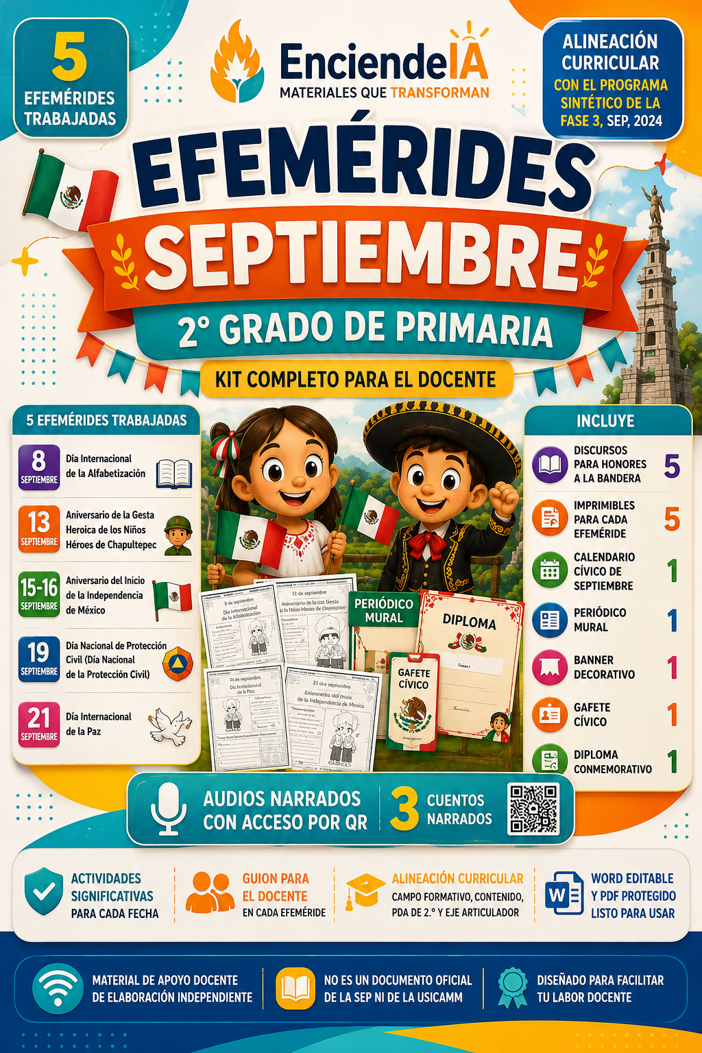 EFEMÉRIDES SEPTIEMBRE 2.º GRADO | KIT COMPLETO 2026 1 EFEMÉRIDES SEPTIEMBRE 2.º GRADO | KIT COMPLETO 2026