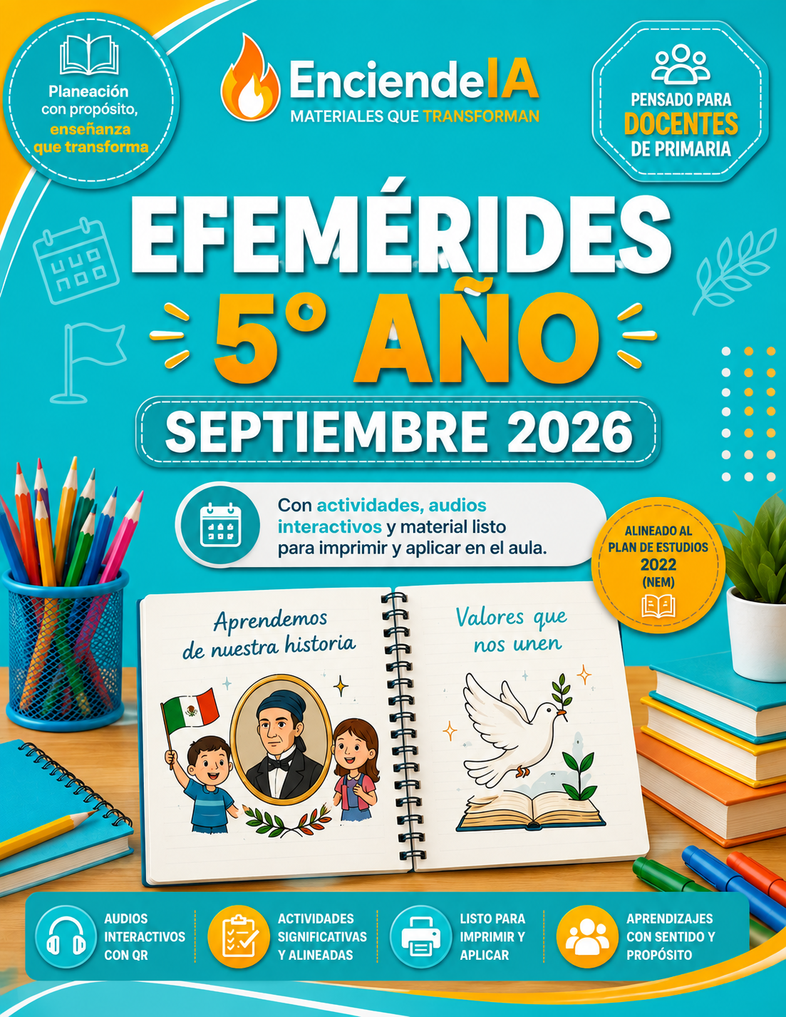 Efemérides de Septiembre 2026 para 5.º Grado de Primaria | Actividades, Audios y Recursos 1 Efemérides de Septiembre 2026 para 5.º Grado de Primaria | Actividades, Audios y Recursos