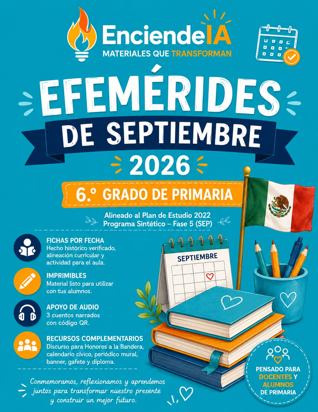 Efemérides de Septiembre 2026 para 6.º Grado de Primaria | Actividades, Imprimibles y Recursos 1 Efemérides de Septiembre 2026 para 6.º Grado de Primaria | Actividades, Imprimibles y Recursos