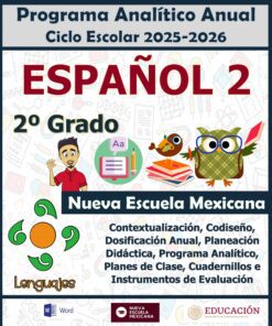 Programa Analítico Anual ESPAÑOL 2, Secundaria 2º (Ciclo Escolar 2025 – 2026)