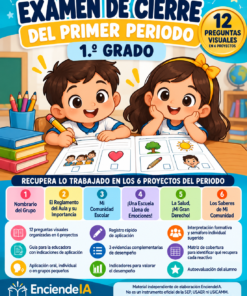 Examen de Cierre del Primer Periodo — 1° Grado