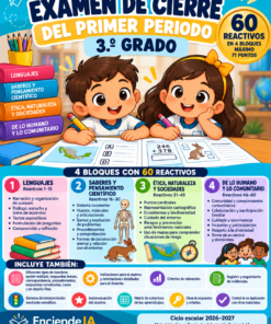 Examen de Cierre del Primer Periodo — 3° Grado