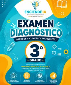 Examen Diagnóstico 3.º Grado 2026-2027 | Detecta Fortalezas y Áreas de Oportunidad