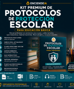 Kit Premium de Protección Escolar para Primaria Protocolos Profesionales, Audios Narrados, Quiz Interactivos, Word Editable, Material Imprimible y Recursos Digitales