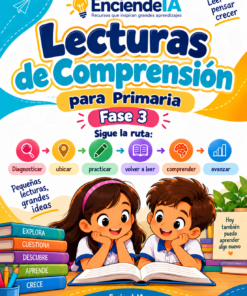60 Lecturas Diferenciadas Fase 3 | Comprensión Lectora por Rutas Progresivas | 1.º y 2.º Primaria
