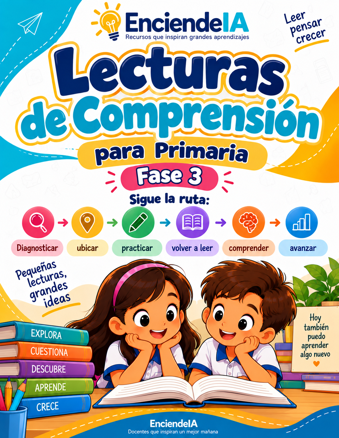 60 Lecturas Diferenciadas Fase 3 | Comprensión Lectora por Rutas Progresivas | 1.º y 2.º Primaria 1 60 Lecturas Diferenciadas Fase 3 | Comprensión Lectora por Rutas Progresivas | 1.º y 2.º Primaria