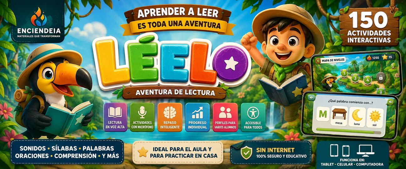 LÉELO | Juego Interactivo de Iniciación a la Lectura | Preescolar y Primaria | Vocales, Sílabas, Palabras y Comprensión 1 LÉELO | Juego Interactivo de Iniciación a la Lectura | Preescolar y Primaria | Vocales, Sílabas, Palabras y Comprensión