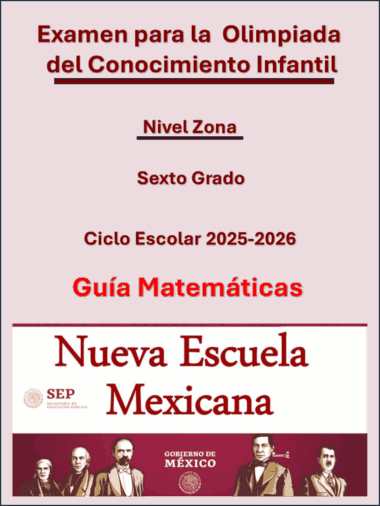 EXAMEN PARA LA OLIMPIADA DEL CONOCIMIENTO 2026 NIVEL ZONA + REFUERZO MATEMÁTICAS - Image 2
